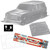 RC 1/10 Toyota FJ60 LAND CRUISER Body Shell 313mm -CLEAR-