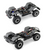 RC 1/10 FORD BRONCO 4X4 2-Speed Diff Lockers Truck *RTR* -RED-