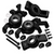 GPM For Traxxas OVERSIZE STEERING HUBS For 1/5 X MAXX / XRT #TXM2122N -BLACK-