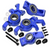 GPM For Traxxas OVERSIZE STEERING HUBS For 1/5 X MAXX / XRT #TXM2122N -BLUE-