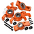 GPM For Traxxas OVERSIZE STEERING HUBS For 1/5 X MAXX / XRT #TXM2122N -ORANGE-