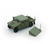 BMC 1/64 Die Cast HUMVEE 4-CT Hummer Model Truck -DRAPE GREEN- #64B0458