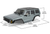 RC 1/18 Truck Body JEEP CHEROKEE Hard Body 155mm For Traxxas TRX4M -GRAY-