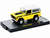 M2 1/64 FORD BRONCO BOSS 1969 Die Cast Model -YELLOW/WHITE TOP -