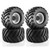 RC 1/10 MONSTER TRUCK Wheels / Tires 133mm (4pcs) Set -WHITE-