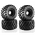 RC 1/10 MONSTER TRUCK Wheels / Tires 133mm (4pcs) Set -BLACK-