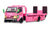 MT 1/64 GREEN DINO CUSTOM TOW TRUCK HAULER Die Cast Model -PINK-