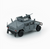 BM 1/64 Die Cast HUMVEE 4-CT Hummer Model Truck -GRAY- #64B0461