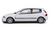 1/18 HONDA CIVIC 1991 Hatchback EG6 Die-Cast Model Car -WHITE-