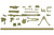 TomyTec Little Armory 1/12 MACHINE GUN MG3KWS LA064 Rifle Model Kit