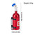 RC 1/10 Scale Nitrous Bottle NOS Nitro W/ Holder + Hose -SILVER-