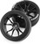 RC 1/10 DRIFT Wheels MULTI SPOKE 5MM Offset TRACTION DRIFT -BLACK- (4PC)