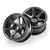 RCW 1/10 Metal DRIFT Wheels TE37 RIMS 6mm Offset LIGHTWEIGHT -SILVER-