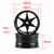 RCW 1/10 Metal DRIFT Wheels TE37 RIMS 6mm Offset LIGHTWEIGHT -SILVER-