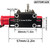 WORN RC 1/10 ELECTRIC WINCH W/ CONTROLLER Metal Gear -BLACK-