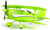 RC BIPLANE High Performance RC AIRPLANE W/ Gyro 2.4ghz 4CH RC Plane -RTF- 29"