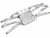 For Axial Wraith Metal SKID PLATE + Front & Rear Trailing Arms -SILVER-