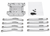 For Axial Wraith Metal SKID PLATE + Front & Rear Trailing Arms -SILVER-