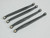 For Axial Wraith Metal SKID PLATE + Front & Rear Trailing Arms -BLACK-