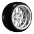 RC Wheels SET Adjustable Offset 2/4/6/8mm -14 SPOKE SILVER W/ CHROME LIP (4 pcs)