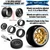 RC Wheels SET Adjustable Offset 2/4/6/8mm -14 SPOKE BRONZE W/ CHROME LIP (4 pcs)