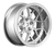 RC Wheels SET Adj. Offset 2/4/6/8mm -14 SPOKE SILVER/CHROME LIP W/ TIRES (4 pcs)