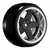 RC Wheels SET Adj. Offset 2/4/6/8mm -5 SPOKE BLACK/CHROME LIP W/ TIRES (4 pcs)