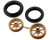 Kyosho HOR Bike Parts WHEELS Set SUZUKI YZR500 GOLD #GPTH104