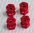 RC 1/10 Scale Anodized Aluminum 15MM WHEEL HUB Extension Spacer -4 pcs- RED