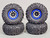 For Traxxas TRX-4 Rock CRAWLER Beadlock  Wheels & TIres 140mm 5.5" -Set Of 4- GREEN