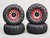 For Traxxas TRX-4 Rock CRAWLER Beadlock Wheels & TIres 130mm -Set Of 4- GREEN