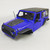 RC 1/10 Scale JEEP Body Shell BLACK  GRILL For WRANGLER RUBICON Hard Body