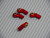 M3 METAL BENT Angled ROD ENDS For Aluminum Link Ends RED (4PCS)