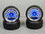 RC Car 1/10 DRIFT WHEELS TIRES Package 3 MM Offset BBS Style Rims Blue Open