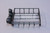 RC Scale Accessories METAL Black ROOF RACK W/ LED LIGHTS Light Bar CLEAR Lens