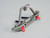 For Traxxas TRX-4 REAR METAL Bumper SWING ARM Spare Holder Aluminum W/ LED BLACK