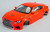 1/10 RC Car BODY Shell LEXUS RCF *FINISHED* RED