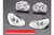1/10 RC LIGHT BUCKETS For CHEVY CORVETTE Bodies 190mm Chrome Plated Front + Rear