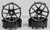 Tetsujin RC Car Wheels Disc Adjustable Offset 3/6/9mm -Jasmine Black -4 pcs