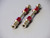 For Axial SCX10 Hardened RED STEEL (2) DRIVE SHAFTS Rock Crawler RED