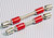 RC Truck Metal Driveshafts (2) 120MM-143MM RED