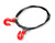 1/10 Black Wire with Red hooks