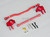 Axial Scx-10-2 Metal Knuckles + Steering Links Set Red