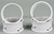 Tetsujin RC Car Wheels Lip Adjustable Offset 3/6/9mm -White Lip- 4 pcs