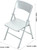 1/6 Scale Mini FOLDING CHAIR -SILVER-