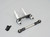 Axial SCX10-2 Front Axle SERVO MOUNT Steering Link UpGrade Part - SILVER