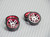 1/28 Mini Z Aluminum Drift Rim Set Front + Rear 20x8mm w/ Drift Tires -RED -