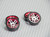 1/28 Mini Z Aluminum Drift Rim Set Front + Rear 20x8mm w/ Drift Tires -RED -