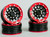 1/10 Metal 1.9 Truck Beadlock Rims + 120mm TIRES  V1 Black + Red Rings