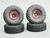 1/10 Metal TRUCK WHEELS 1.9 Beadlock Rims V2 Black Rim + Red Rings (4pcs)